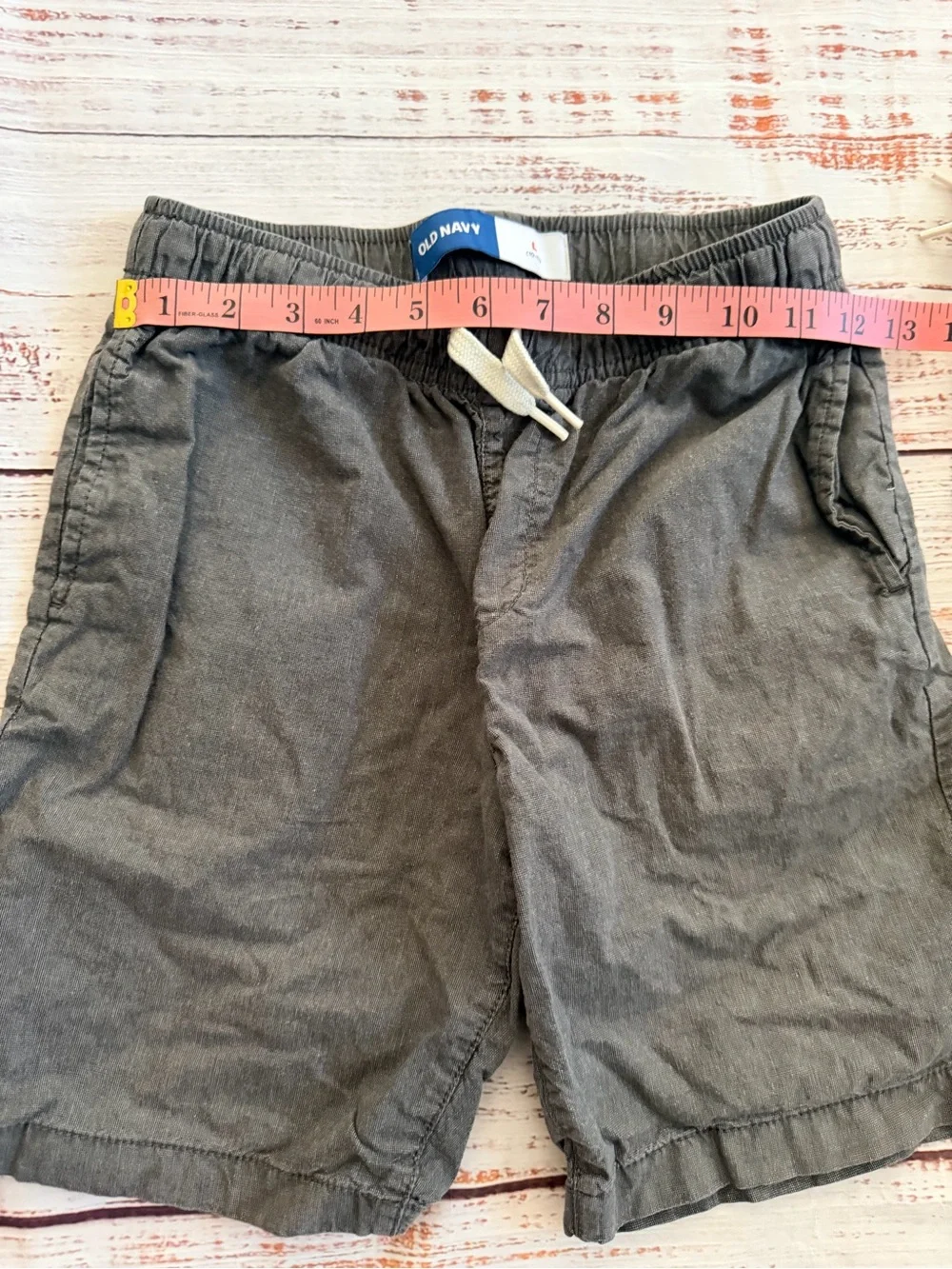 Old Navy Kids' Elastic Waist Shorts in Charcoal and Navy Size Large